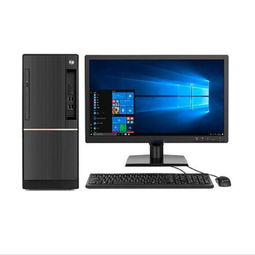 联想 t4900d 扬天台式机 i3 7100 4g 500g 集显 19.5英寸 黑色